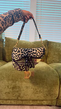 Image 1 of  Leopard saddle bag