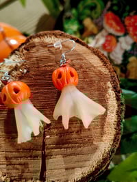 Image 2 of Kolczyki dynio-duszki 🎃👻