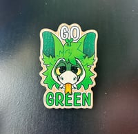 Image 2 of Go Green Wooden Pin