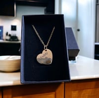 Image 1 of Engraved heart necklace 