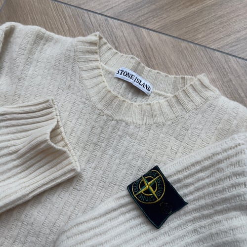 Image of 1990s Stone Island Wool Fisherman Knit, Size Medium