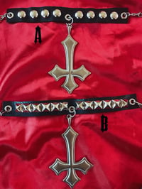 Image 2 of Unholy Lust Leather Choker