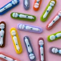 Image 1 of Fused glass vibrator magnets