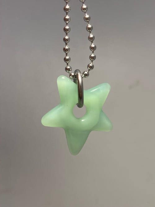 Image of mint green star