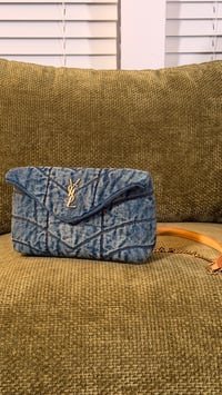 Image 1 of Denim quilted bag 