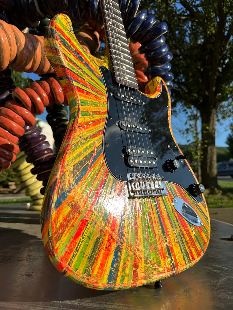 Image of Fender Stratocaster Rainbow Burst 