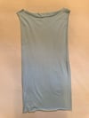 sky blue LARGE deadstock cotton early 2000's raw edge Kate Moss tank dress