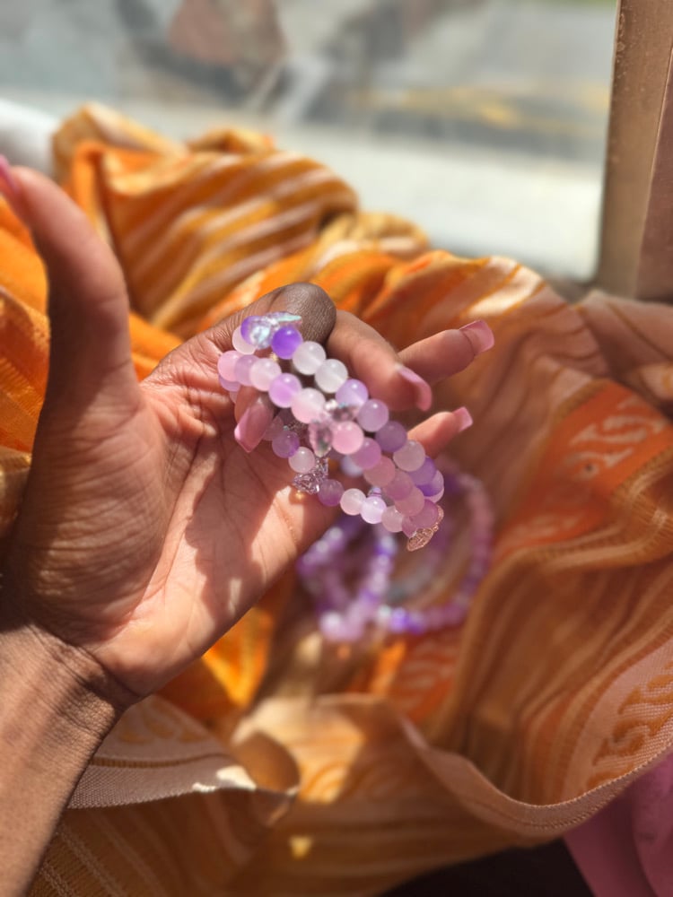 Image of Forest n Beachy Glass/Clay Bracelets