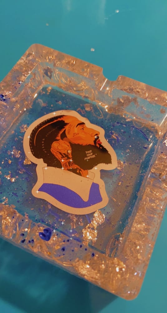 Image of Nipsey hussel led light ashtray