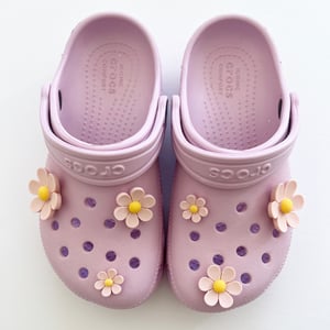 Image of Large Daisy Croc Charms (Set of 6)