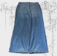 Image 2 of (34) Wide leg relaxed blue jeans