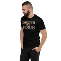 Image 3 of Soldier For Jesus Dark Fitted Short Sleeve T-shirt