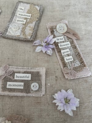 Image of Collection of vintage fabric snippets 
