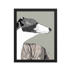 Image of WHIPPET FRAMED ART