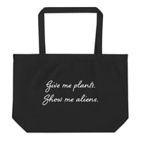 Image 2 of Plants & Aliens - Large organic tote bag