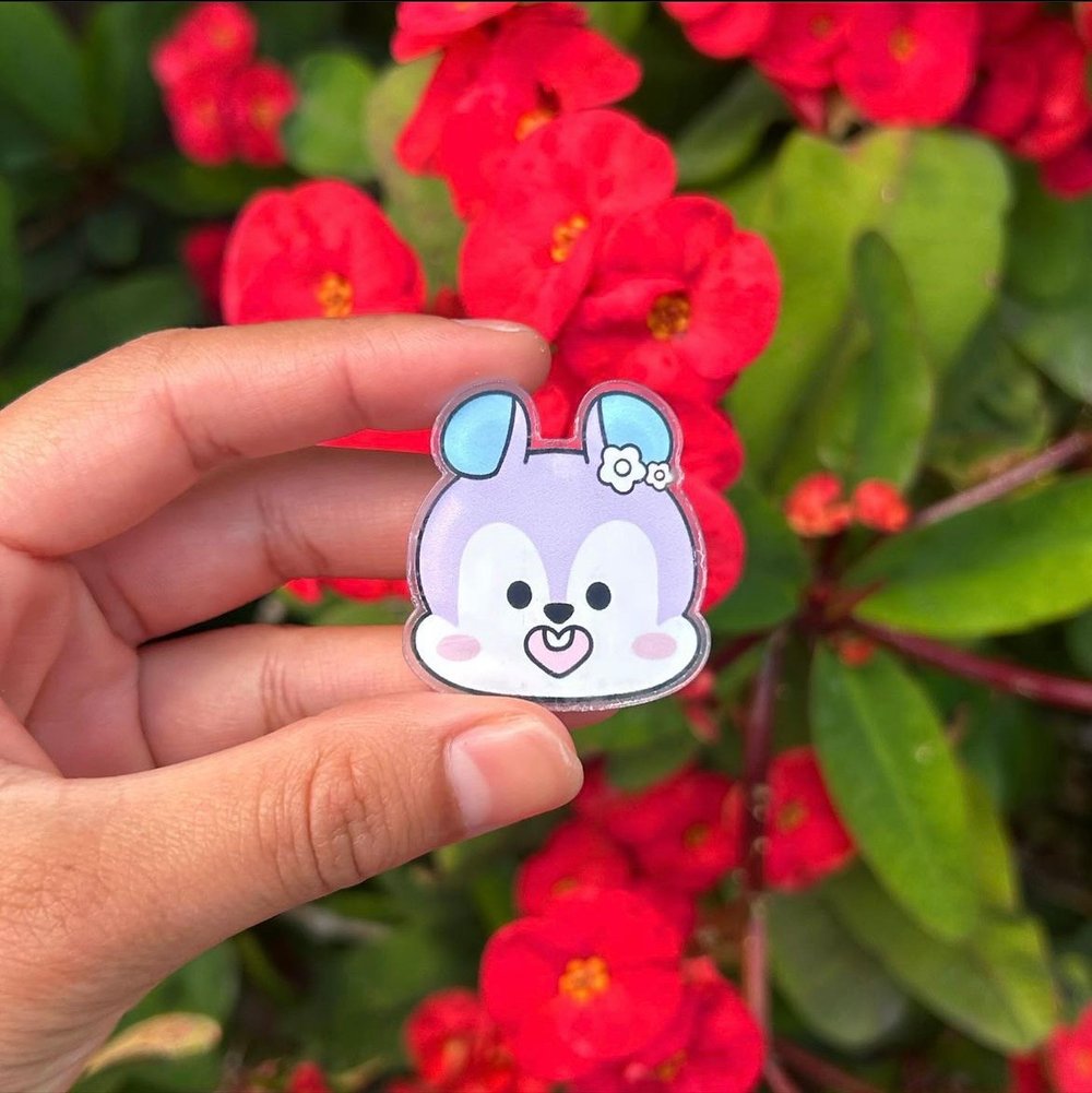 MANG acrylic pins