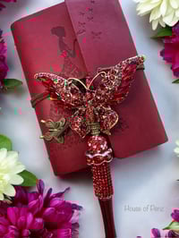 Image 1 of Journal Set With Red Butterfly Pen