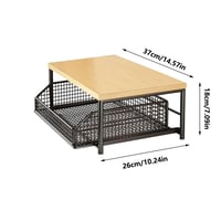Image 6 of Kitchen Countertop Organiser Multi-Use Shelf for Microwave Spices Coffee Machine & Printer 