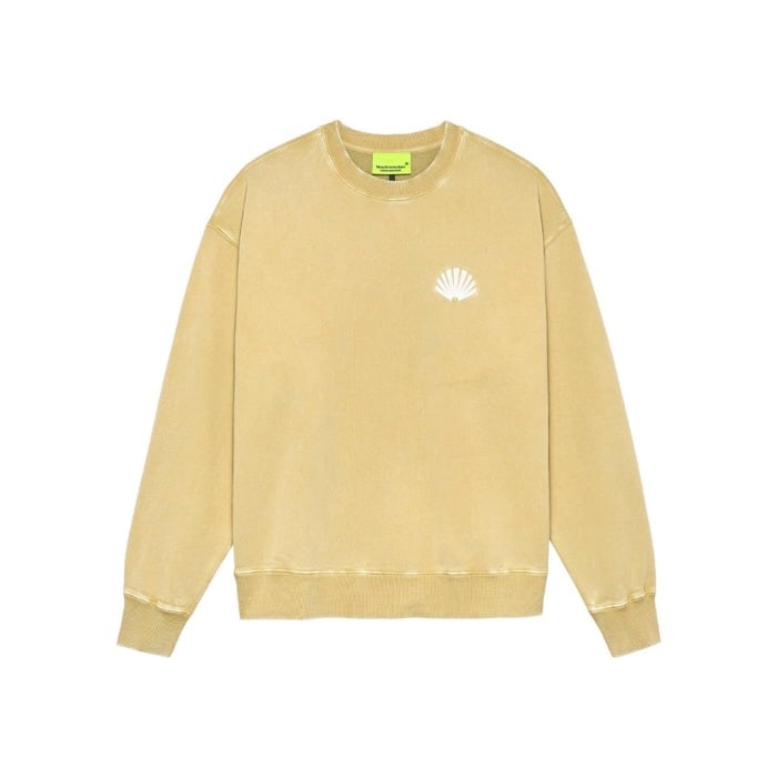 Image of NEW AMSTERDAM SURF ASSOCIATION LOGO CREWNECK YELLOW STONE