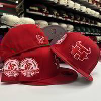 Image 2 of New Era 5950 Battle Red Texans Inaugural 