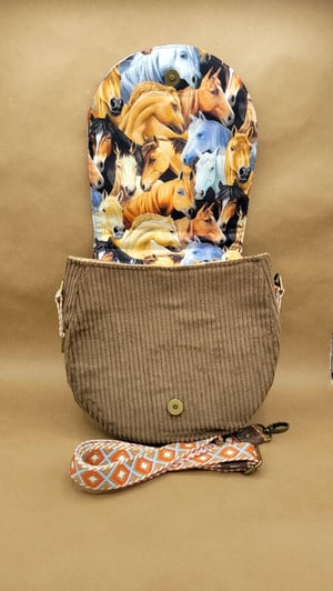 Image of Plaid Saddle Bag