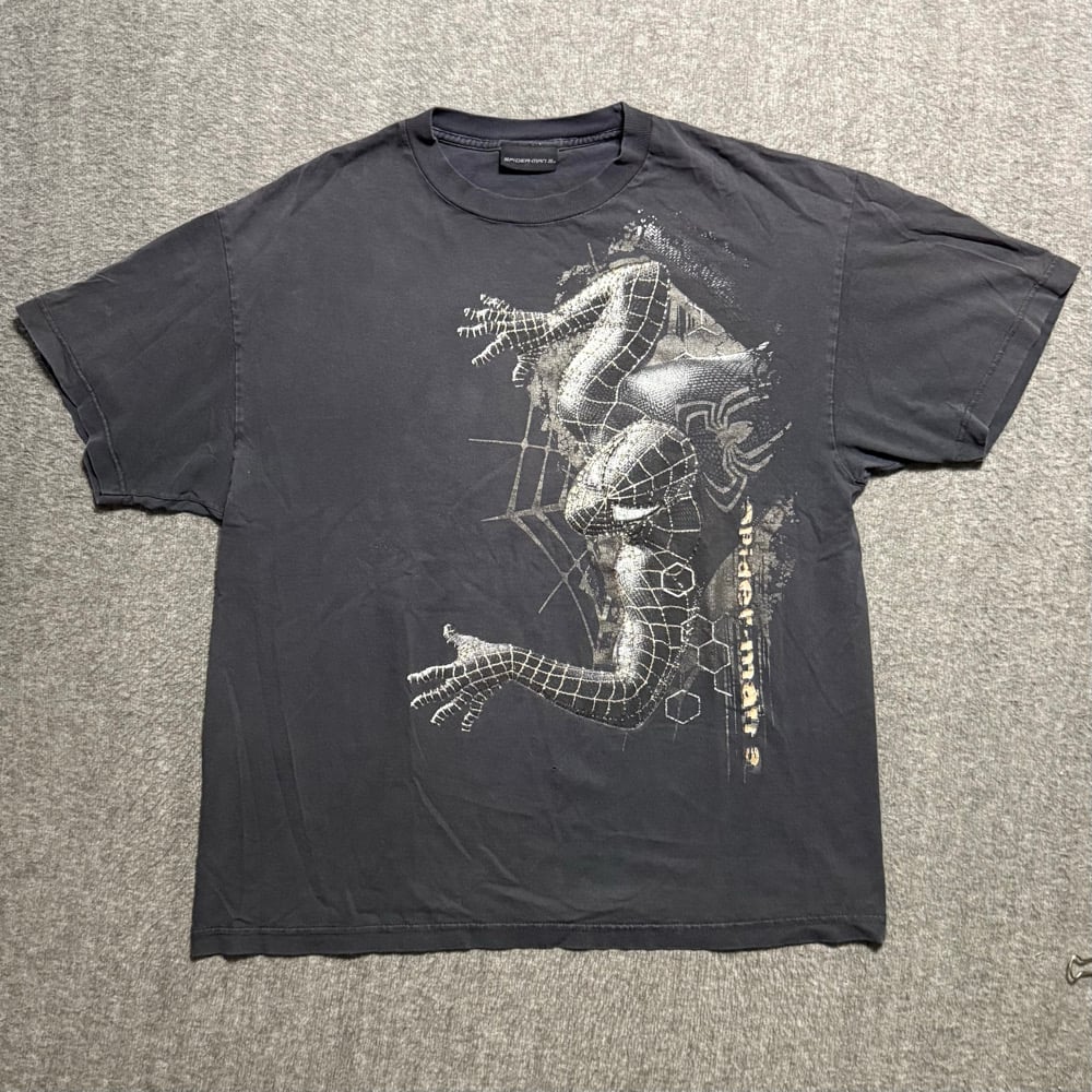 Image of 2000s Spiderman 3 Movie Promo Graphic Tee (XL)