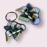 Birds of a Feather Keychain & Sticker Combo