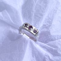 Image 2 of Triple Ruby Ring 