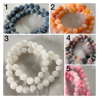 Agate bead strands