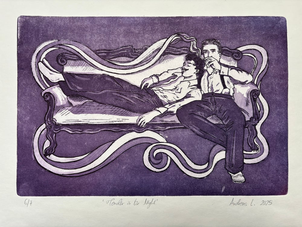 Image of Tender is the Night (intaglio print)
