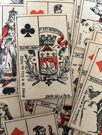 Image 10 of Ancien Jeu de 32 cartes de divination, David, 1892! Complet! 