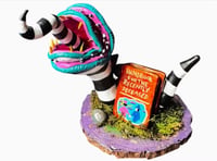 Image 1 of Custom Beetle juice inspired Sand Worm - Handmade clay sculpture