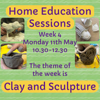 Home Ed Session Week 4 - Clay and Sculpture. Monday 11th May. Cabbage Rose, Leek