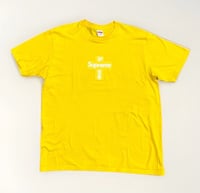 Image 1 of Supreme Cross Box Logo Sz L (YELLOW)