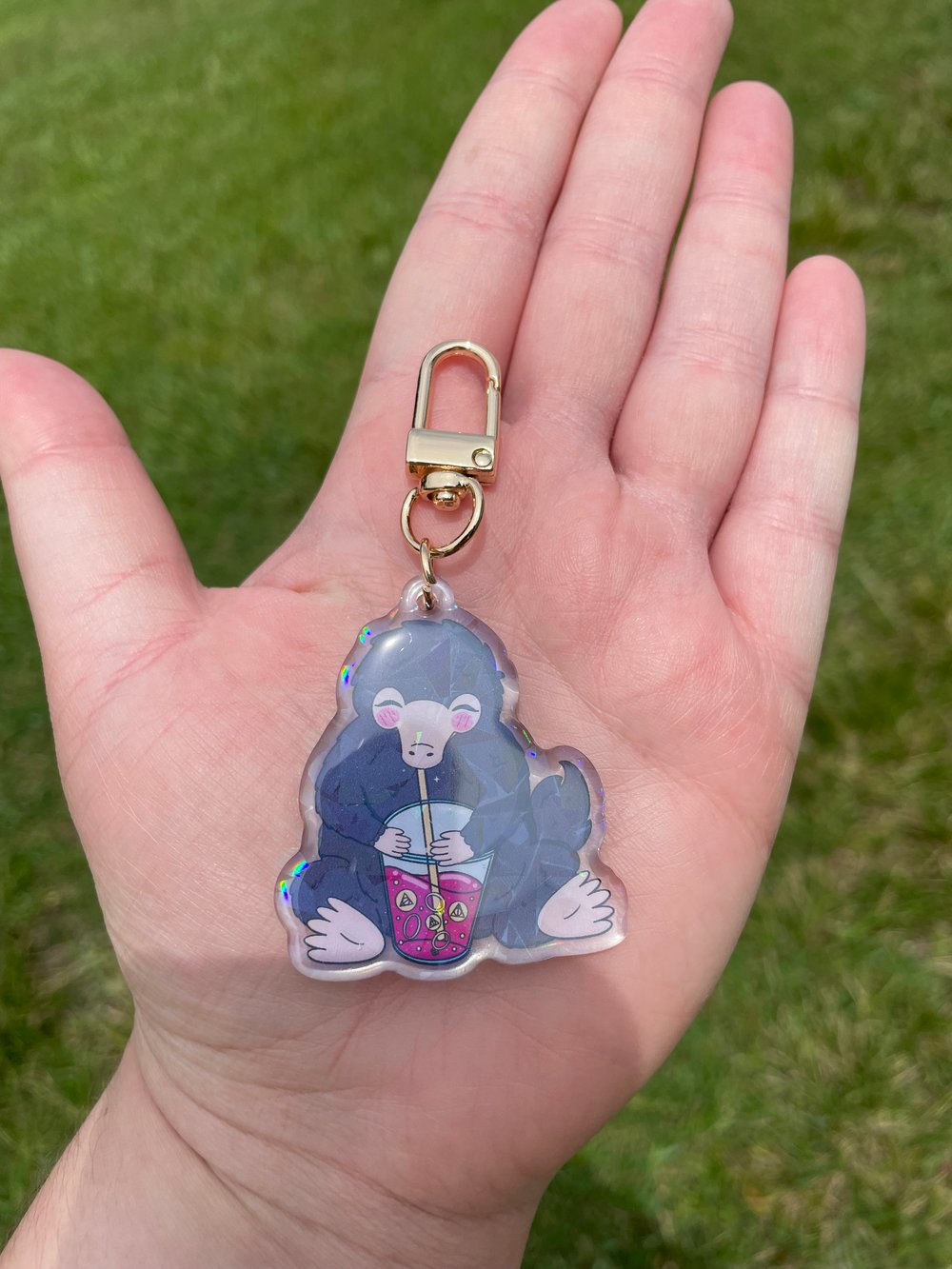 Image of Magical Creature Plush Pillow & Acrylic Keychain