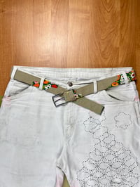 Image 2 of Tan Floral Belt