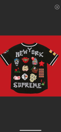 Image 3 of 🆕 BlaCK PaTCHwORK SuPReMe JeRSeY ⚾️