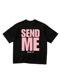 Image 1 of Send me tee(black/pink)