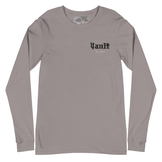 "Point Blank" Long-sleeve Tee -Storm
