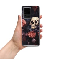 Image 12 of Goth Inspired Baroque Style Painting Skulls and Flowers Clear Case for Samsung®