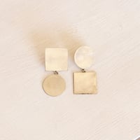 Image 2 of BOUCLES GÉO ARGENT