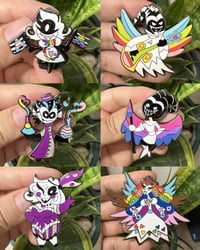 Image 3 of (DEFECTS) Hazbin Hotel Pride Doodle Pins