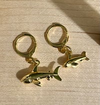 Image 3 of Shark Earrings E105