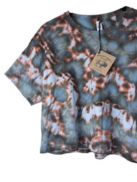 Image 5 of M Crop Tee in Ember Ice Dye