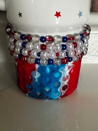 Image 3 of Ducky 4th of July Memorial Day Patrotic Red White and Blue Tumbler Bracelet Stack