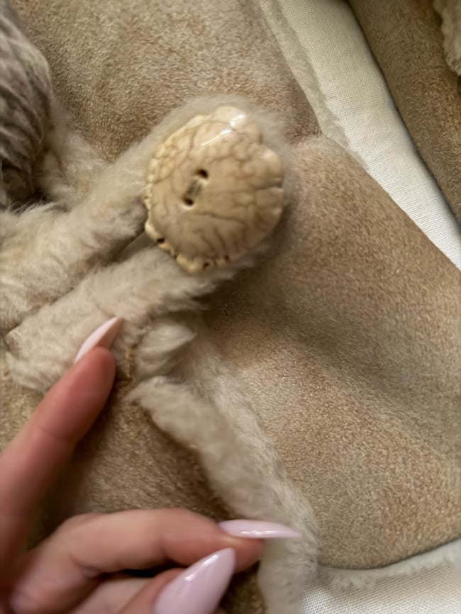 early 1970s sheepskin Mountain Rhythm designer coat jacket leather suede 