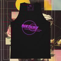 Image 5 of Men’s premium tank top Mortal Boy Official Logo (Front Only) Design