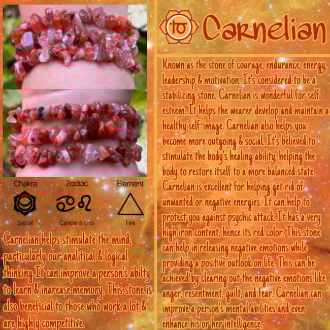 Carnelian Healing Bracelet 