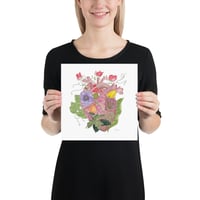 Image 14 of Heart Blooms- Poster Print