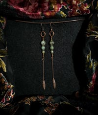 Image 3 of African turquoise charm drops